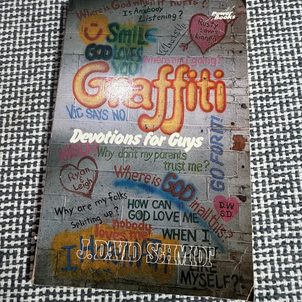 Graffiti Devotions for Guys J David Schmidt 1983 Vintage Christian PaperbackBook